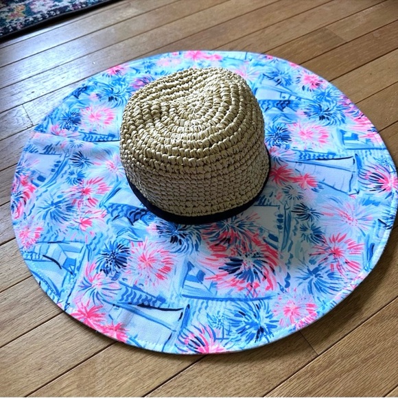Lilly Pulitzer Accessories - Lilly Pulitzer Sea To Shining Sea Beach Hat women’s One Size